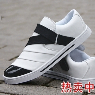  热卖正品时尚英伦风韩版男士舒适套脚板鞋潮流休闲鞋银滨低帮男鞋