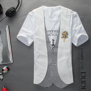 Korean men summer suit vest men's Sleeveless jacket waistcoat without sleeves in spring and summer leisure trends summer stay