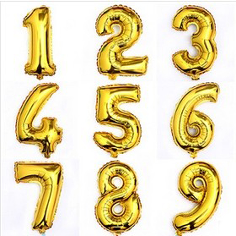 thickening Aluminum Digital Balloons Foil Balloons Number 09 celebration Birthday Balloonsin the Festive supplies/Gift , Balloon/Floating air ball , Balloon category - from Buy2taobao.com to provide professional Taobao agent buy service