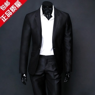  好评如潮新郎结婚礼服西服套装男士韩版修身西装时尚休闲西服婚庆