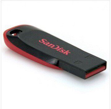 南京钦威科技！SanDisk（闪迪）酷刃 (CZ50) 4GB U盘 黑红 联保！