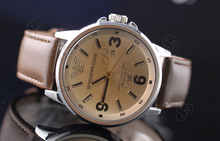 ARMANI (Armani).  hombres temperamento sencillo reloj de pulsera AI-006C.  Café