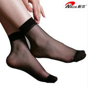 耐尔超薄水晶丝脚尖透明女隐形短袜丝袜子，对对袜5双装05080509