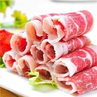  美国双层肥牛肉/牛扒/豆捞肥牛卷 肉质均匀250克左右 火锅薄片