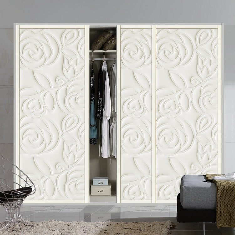 Simplicity European style Sliding door laser relief rose Soft roll Sliding door solid wood Closet door Sliding door Customizedin the Whole house custom , Door , Sliding door category - from Buy2taobao.com to provide professional Taobao agent buy service