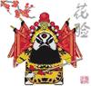 小房子十字绣dmc套件-q版，京剧脸谱·花脸(进口珠子版)