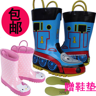  包邮苏瑞四季可穿亲子女童雨鞋儿童男童雨鞋托马斯雨靴橡胶棉雨鞋