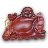【红宝斋】红木工艺品鸡翅木弥勒佛 红木弥勒佛大肚佛 木雕摆件