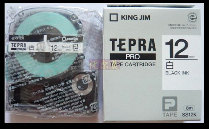TEPRA錦宮標簽機色帶SS12K標簽帶12MM白底黑字貼普樂SR230C 530C在類目 辦公設備/耗材/相關服務, 其它辦公設備配件, 標籤機配件中 - 來自Buy2taobao.com提供專業的淘寶代購服務