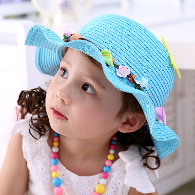 2014夏波西米亚女童草帽沙滩帽儿童帽子韩版