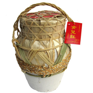  绍兴黄酒 女儿红 三年陈花雕酒（竹编） 5L坛装
