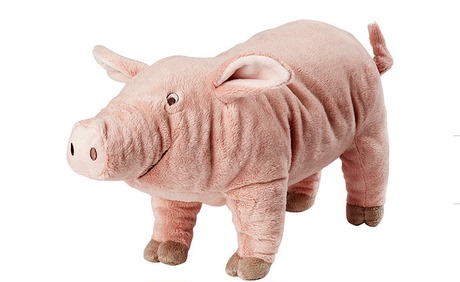 北京宜家IKEA代购 科诺利毛绒玩具粉红猪小猪