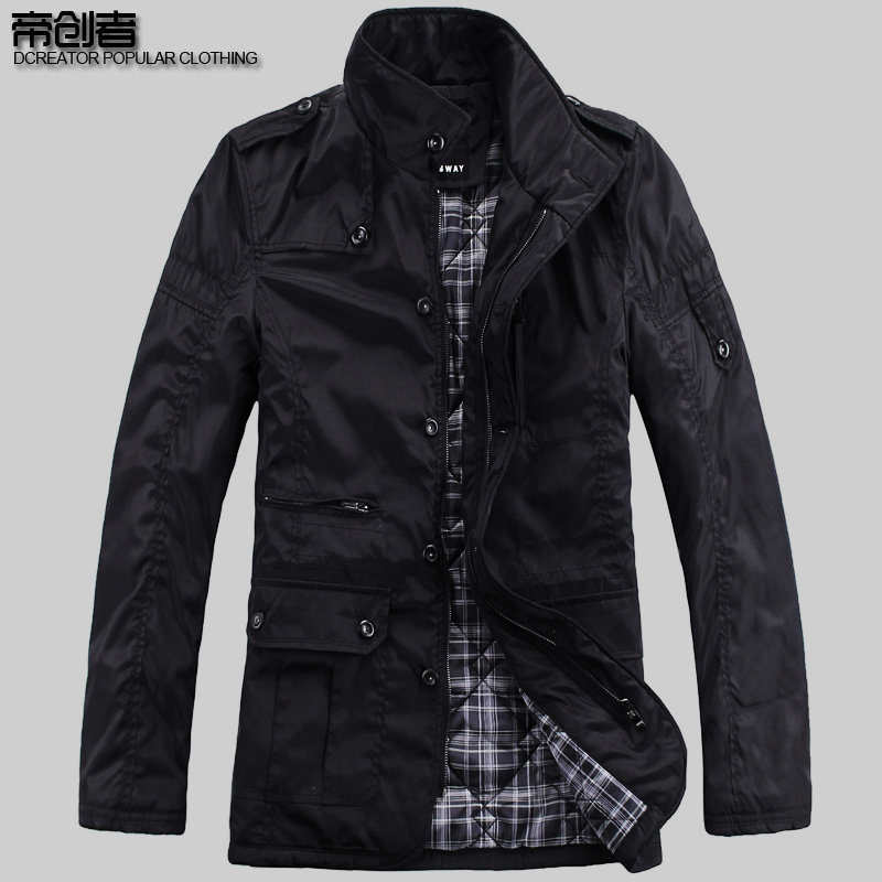 Special clearance sale new style coat men's coat jacket long collar jacket coat men and Europe and the wind flows