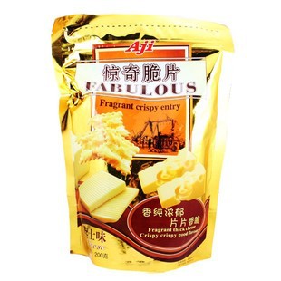 四皇冠 特价 AJI尼西亚惊奇脆饼金黄起士味饼干200G