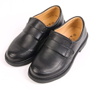 男童皮鞋 儿童花童皮鞋 表演皮鞋 校园风纯黑色