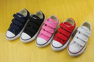  新款正品匡威/Converse儿童鞋男女童鞋帆布鞋魔术贴 低帮多色