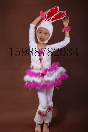 儿童表演服扬眉吐气舞蹈服装小学生兔气扬眉节