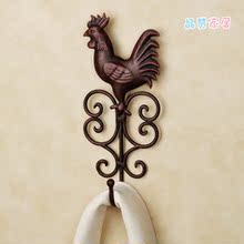 晶赞 公鸡挂钩 卧室客厅 精美挂钩 衣帽钩 比挂钩 X0190