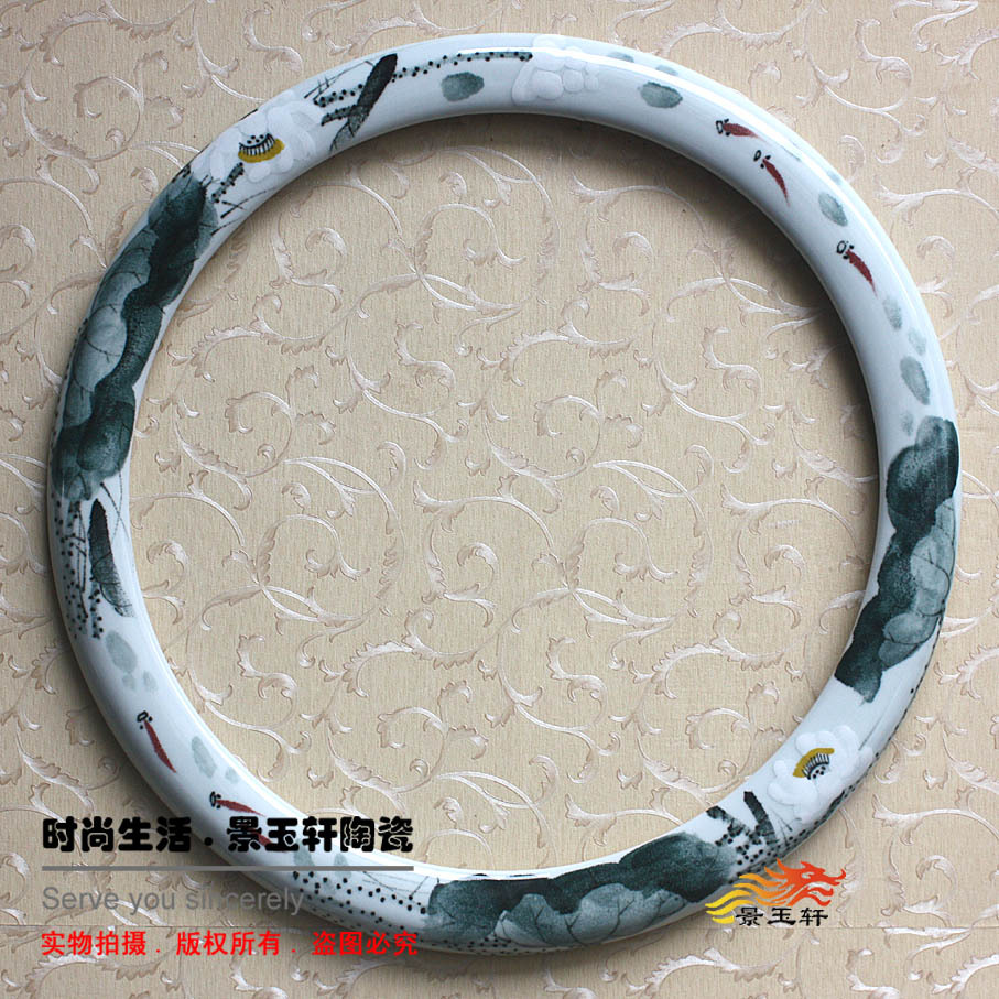Jingdezhen Ceramic Hand drawn White Lotus Art frame Basin Matching Framein the Family/Personal Cleaning Tools , Sanitary appliances/Bathroom accessories , Non-portable with a mirror , Bathroom Mirror category - from Buy2taobao.com to provide professional Taobao agent buy service