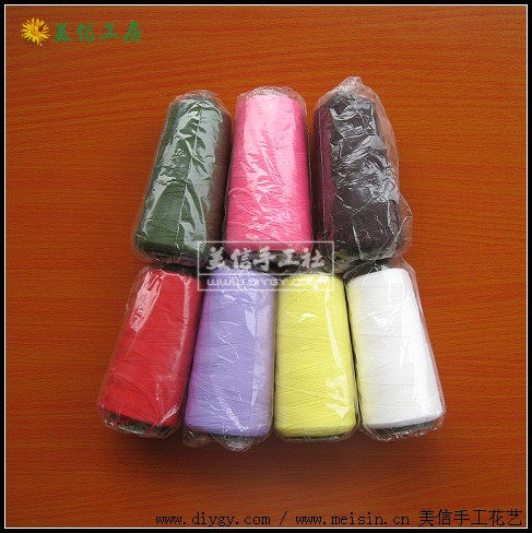 优质丝网花大卷弹力线尼龙线QQ线 丝袜花水晶花材料包批发
