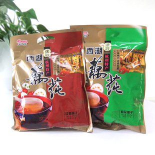  天荷桂花莲子藕莼350g+红枣莲子藕莼350g 杭州特产西湖藕粉 包邮