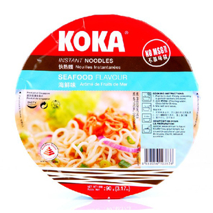  【天猫超市】新加坡进口 KOKA/可口 海鲜汤泡面 方便面90g/碗