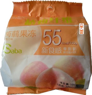  克莉丝汀 袋装蒟蒻小果冻(白桃口味) 克里斯丁 江浙沪皖满百包邮