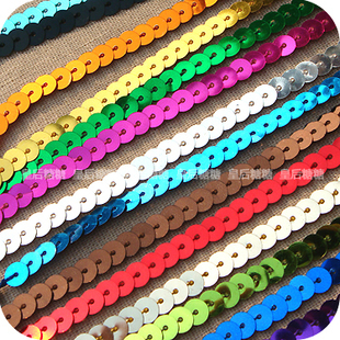  diy饰品配件手工材料批发珠片亮片带亮片线服装辅料2米 6mm