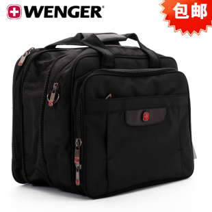  瑞士军刀威戈 男士超大容量电脑包单肩 出差旅行包商务公文手提包