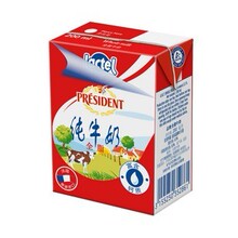 法国进口 President总统牌全脂牛奶24*200ml/1箱 新货特价回馈