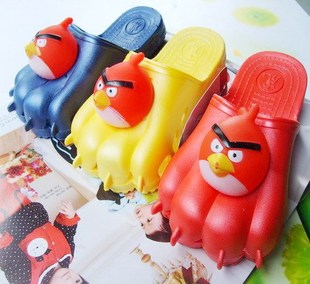  夏季男女宝宝愤怒的小鸟龙凉拖鞋虎爪凉拖鞋 儿童休闲家居洞洞鞋