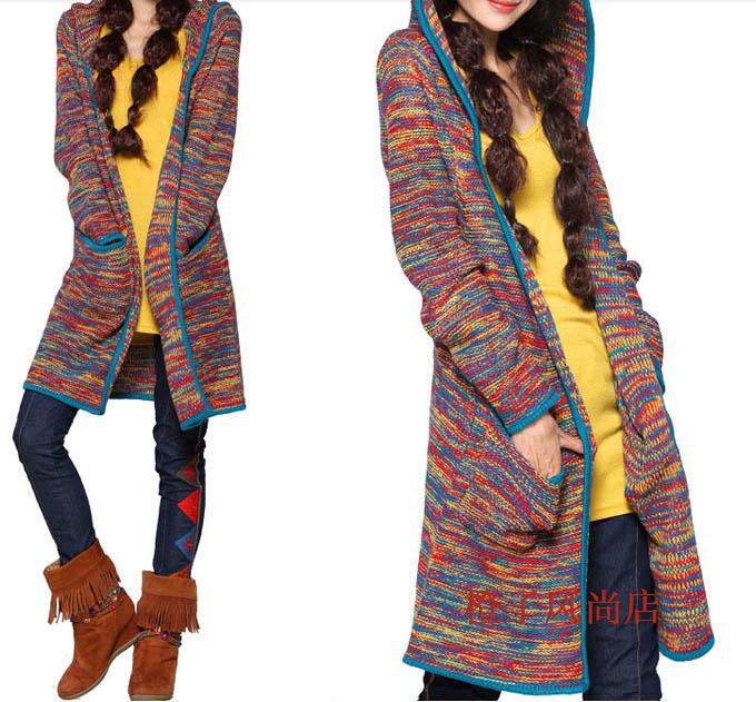 【多图】<em>彩色毛衣</em>长款<em>外套</em> - <em>彩色毛衣</em>长款<em>外套</em>