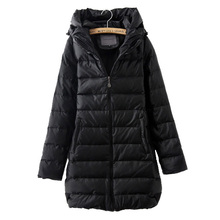 2010ZARA冬装修身PU皮质长款羽绒服
