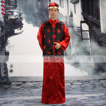 2012新款新郎秀禾服秀和装 长袍马褂 地主服敬酒服男士结婚礼服