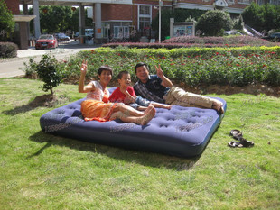 JL020256-5吉龙双人特大充气床垫蜂窝立柱 气垫床 1米8宽1.8米