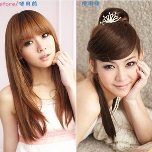 Simulation of oblique fringe of a fringe/Qi Liuhai/real women wigs stay seas