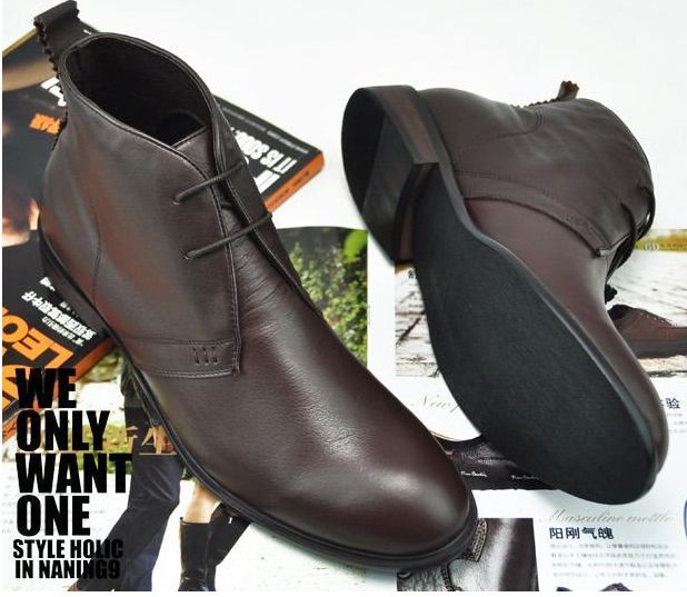 户外工装靴,锐采\/RIANCESS男士短靴流行两截