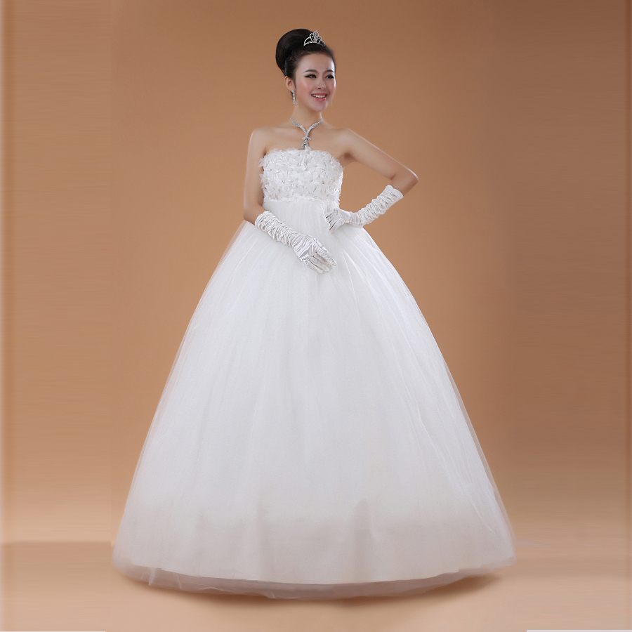 薇莲纳婚纱礼服时尚婚纱2013最新款新娘韩版公主高腰孕妇绑带抹胸齐地婚纱 薇莲纳婚纱礼服时尚婚纱2013最新款新娘韩版公主高腰孕妇绑带抹胸齐地婚纱