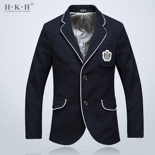  HKH 暖春新款男士西服 英伦修身小西装 男 个性校服 时尚外套