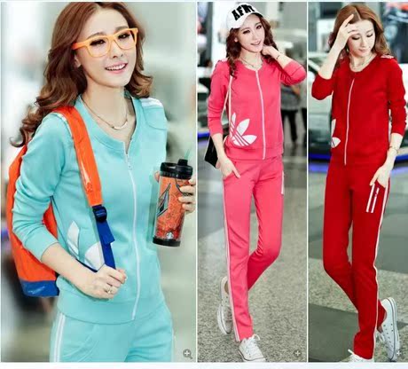 2014专柜正品春季<em>新款</em>阿迪达斯运动服套装女