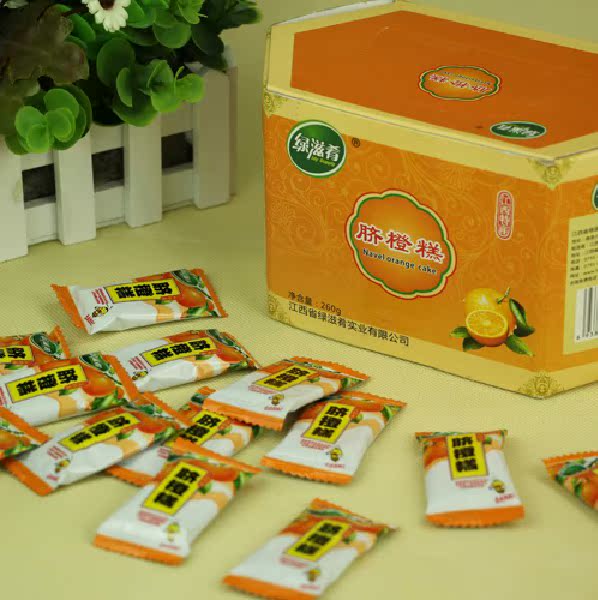 绿滋肴六角脐橙糕260g盒装 江西特产 待客送礼 办公室休闲小零食