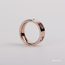 Cartier Cartier tornillo con un par de anillos de oro rosa anillo de diamantes de Cartier en el anillo de los hombres y las mujeres pareja