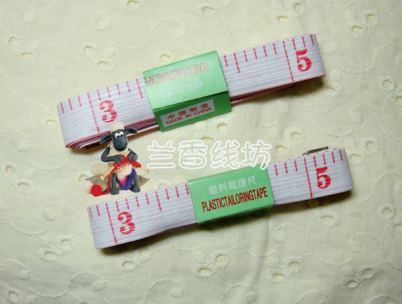 三重惊喜 手工编织工具量衣尺皮尺塑料软尺