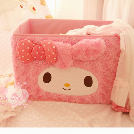 兔毛绒收纳箱...