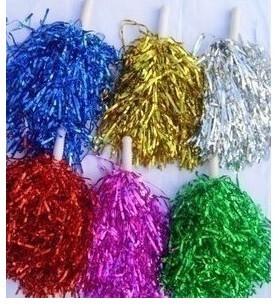  手摇花 啦啦队彩球 喜庆用品 节日派对庆典用品 彩条 彩花 拉拉花