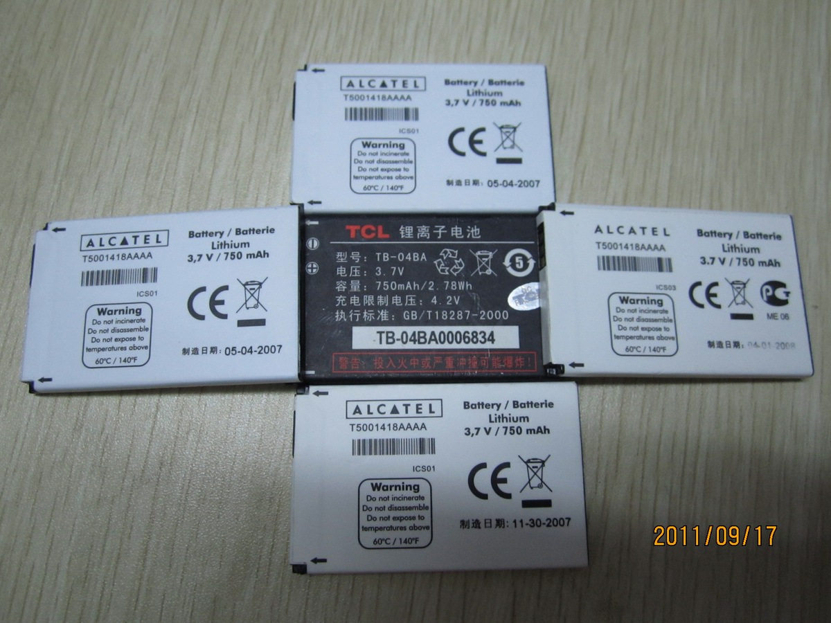 <span class=H>阿尔卡特</span><span class=H>C</span><span class=H>60</span>/T<span class=H>C</span>L  E330/T36原装电池.TB-04BA电池（750毫安）