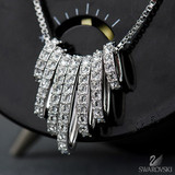 施华洛世奇专柜正品翻转巴蕉水晶项链带购物小票证书盖章现货包邮
