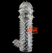 最低3.8折促销 狼牙套软刺套D款 安全避孕套阴茎增大增粗增长延时