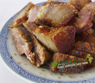  江西土特产农家纯手工制作的柴火米粉熏肉/白腊肉 肥而不腻