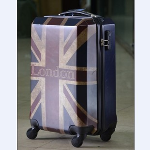  特价正品英国米字国旗pc+abs拉杆箱旅行箱登机箱19寸23寸27寸